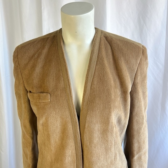 BILL KAISERMAN RAFAEL TAN BLAZER 70s ALPACA BLAZER SOFT SNAP BUTTON ITALY SIZE 8 - Picture 14 of 16